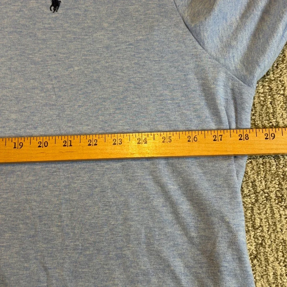 Polo Ralph Lauren Polo Shirt‎ Mens 3XLT Light Blue Heather Short Sleeve Cotton